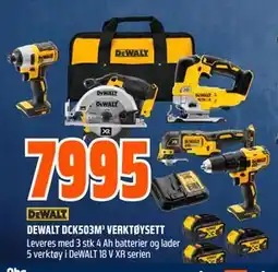 Obs Bygg DEWALT DCK503M³ VERKTØYSETT tilbud