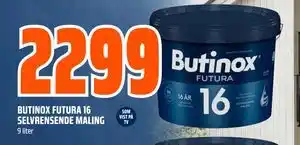 Obs Bygg BUTINOX FUTURA 16 SELVRENSENDE MALING tilbud