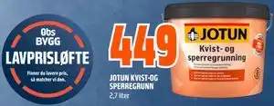 Obs Bygg JOTUN KVIST-OG SPERREGRUNN tilbud