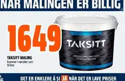 Obs Bygg TAKSITT MALING tilbud