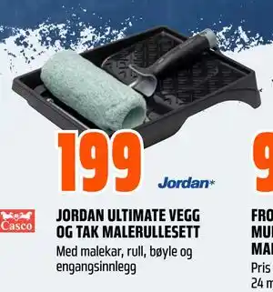 Obs Bygg JORDAN ULTIMATE VEGG OG TAK MALERULLESETT tilbud