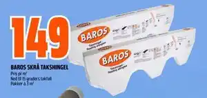 Obs Bygg BAROS SKRÅ TAKSHINGEL tilbud