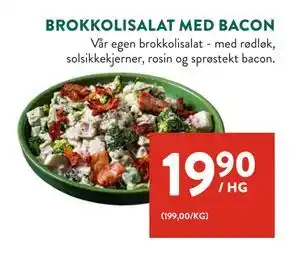 Jacobs BROKKOLISALAT MED BACON tilbud