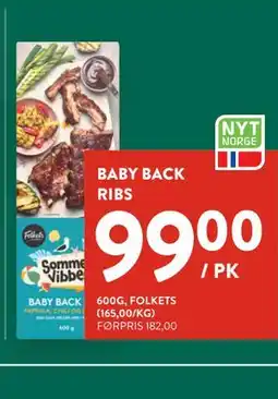 Jacobs BABY BACK RIBS tilbud