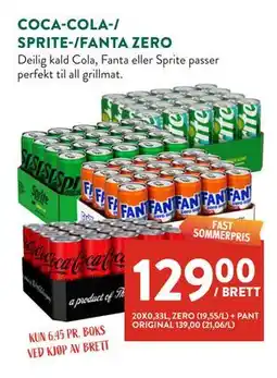 Jacobs COCA-COLA-/ SPRITE-/FANTA ZERO tilbud