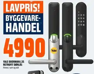 Obs Bygg YALE DOORMAN L3S RETROFIT DØRLÅS tilbud