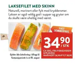 Jacobs LAKSEFILET MED SKINN tilbud