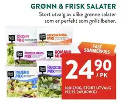 Jacobs GRØNN & FRISK SALATER tilbud
