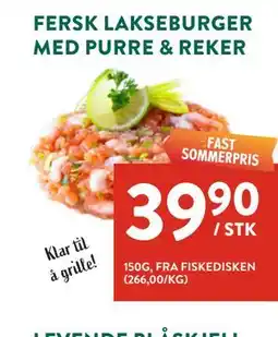Jacobs FERSK LAKSEBURGER MED PURRE & REKER tilbud