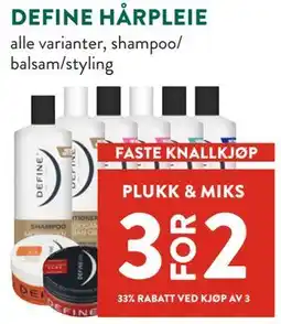 Jacobs DEFINE HÅRPLEIE tilbud