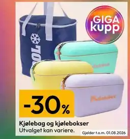 Gigaboks Kjølebag og kjølebokser tilbud