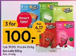 Gigaboks Sun Lolly 520 g tilbud