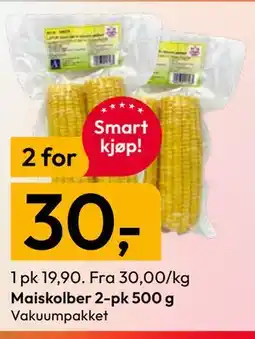 Gigaboks Maiskolber 2-pk 500 g tilbud