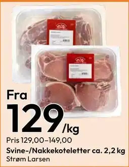 Gigaboks Svine-/Nakkekoteletter ca. 2,2 kg tilbud