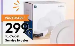 Gigaboks Servise 16 deler tilbud