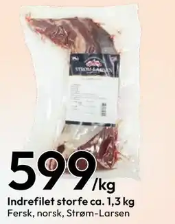 Gigaboks Indrefilet storfe ca. 1,3 kg tilbud