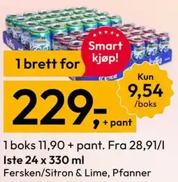 Gigaboks Iste 24 x 330 ml tilbud