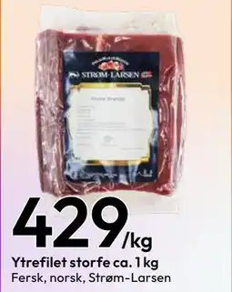 Gigaboks Ytrefilet storfe ca. 1 kg tilbud