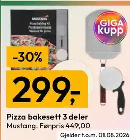Gigaboks Pizza bakesett 3 deler tilbud