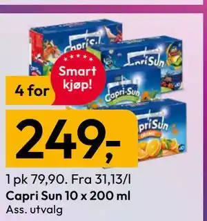 Gigaboks Capri Sun 10 x 200 ml tilbud