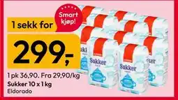 Gigaboks Sukker 10 x 1 kg tilbud