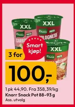 Gigaboks Knorr Snack Pot 88–93 g tilbud