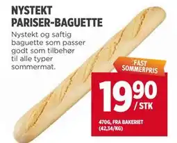 Meny NYSTEKT PARISER-BAGUETTE tilbud
