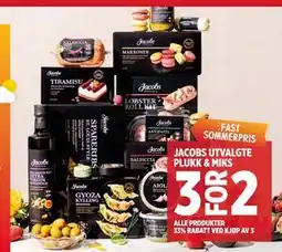 Meny JACOBS UTVALGTE PLUKK & MIKS tilbud