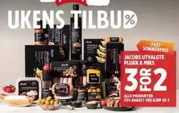 Meny JACOBS UTVALGTE PLUKK & MIKS tilbud