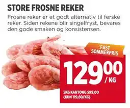 Meny STORE FROSNE REKER tilbud