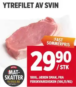 Meny YTREFILET AV SVIN tilbud