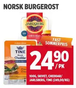 Meny NORSK BURGEROST tilbud