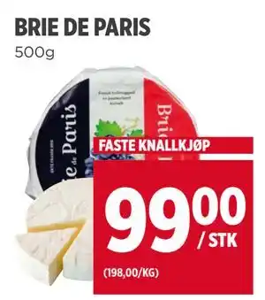Meny BRIE DE PARIS tilbud