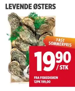 Meny LEVENDE ØSTERS tilbud