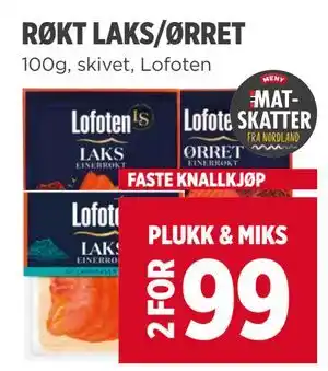 Meny RØKT LAKS/ØRRET tilbud