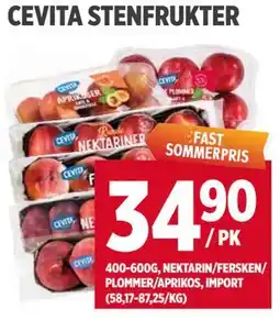 Meny CEVITA STENFRUKTER tilbud