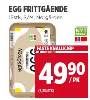 Meny EGG FRITTGÅENDE tilbud