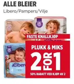 Meny ALLE BLEIER tilbud