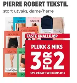 Meny PIERRE ROBERT TEKSTIL tilbud
