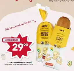 Matkroken COOP SUPERBRØD/SKÅRET tilbud