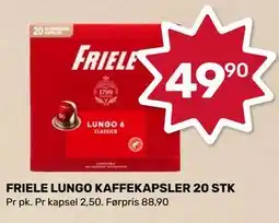Matkroken FRIELE LUNGO KAFFEKAPSLER 20 STK tilbud