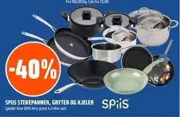 Coop Obs SPiiS STEKEPANNER, GRYTER OG KJELER tilbud