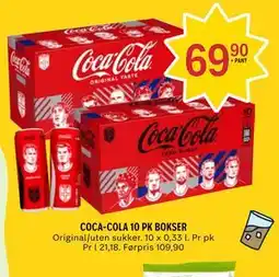Coop Prix COCA-COLA 10 PK BOKSER tilbud