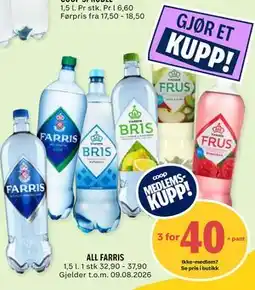 Coop Prix ALL FARRIS, Medlemspris tilbud