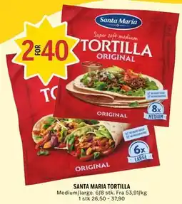 Coop Prix SANTA MARIA TORTILLA tilbud