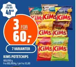 Coop Obs KIMS POTETCHIPS tilbud