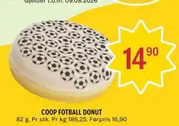 Coop Prix COOP FOTBALL DONUT tilbud
