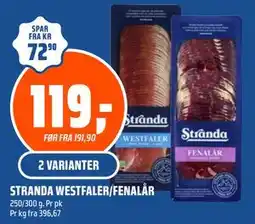 Coop Obs STRANDA WESTFALER/FENALÅR tilbud