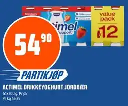 Coop Obs ACTIMEL DRIKKEYOGHURT JORDBÆR tilbud