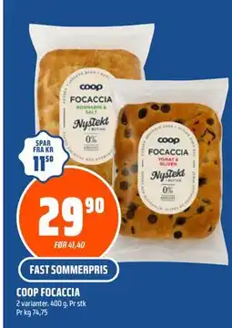 Coop Obs COOP FOCACCIA tilbud